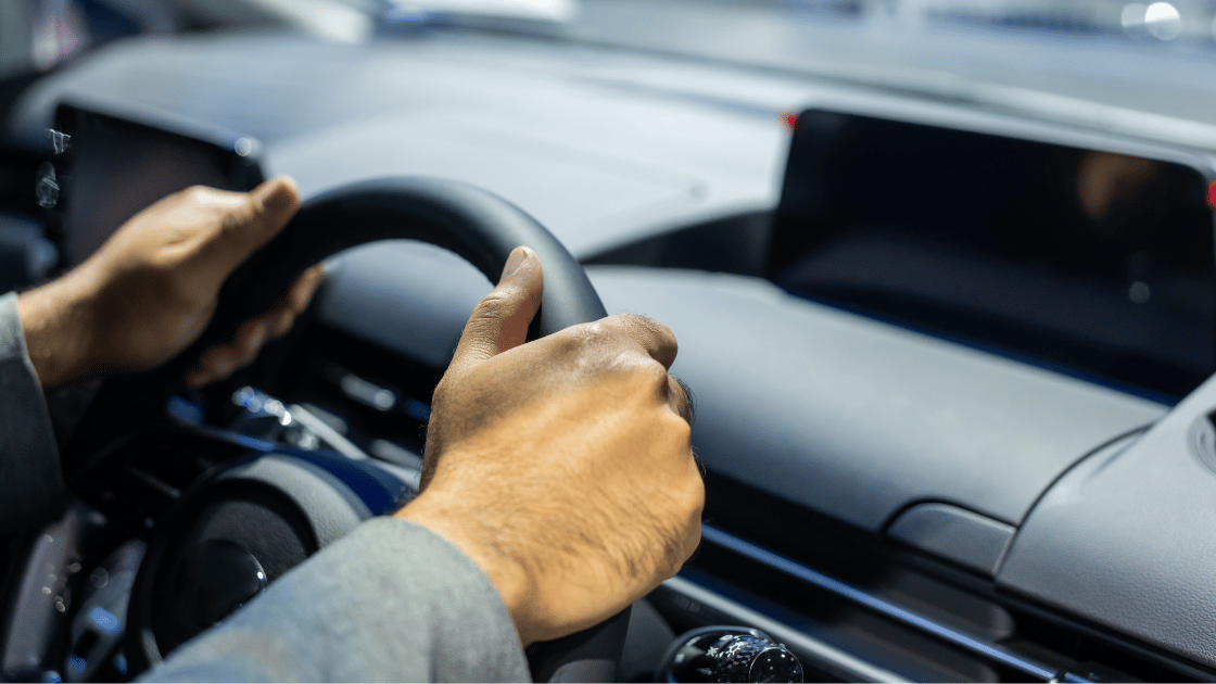 hands on wheel test drive